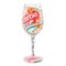 Lolita Barbie The Original Fashionista Hand Painted Wine Glass 9.1in H